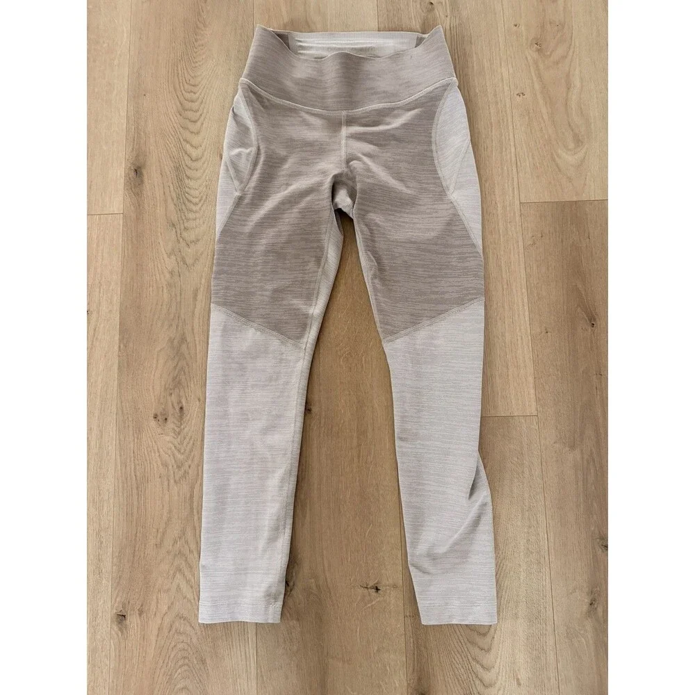 Outdoor Voices TechSweat 7/8 Two-Tone Leggings Coyote Atmosphere Small
